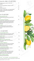 Olio On The Green menu