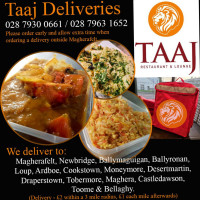 Taaj Lounge food
