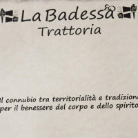 La Badessa Trattoria food