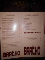 Bartho menu