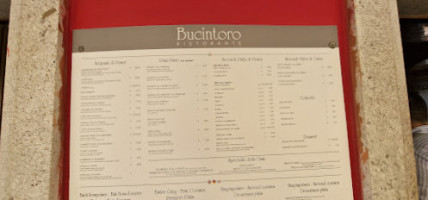 Bucintoro menu
