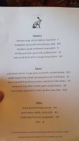 The Bradley Hare menu