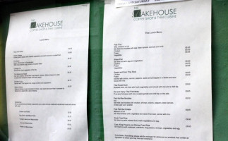 The Bakehouse menu