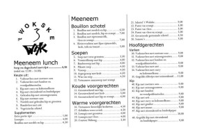't Wokske menu