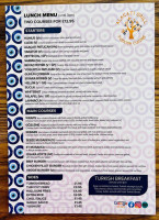 Alacati Grill Turkish menu