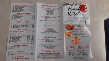 Mark's Kitchen menu