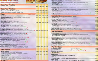 Masterpiece Pizza And Grill menu