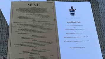 The Weld Arms menu