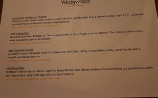 Wedgwood menu