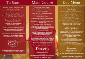 The Kingsbridge Inn menu