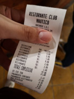 Pizzeria Club Nautico menu