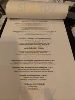 Café Strindberg menu
