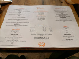 Marsden Grotto menu