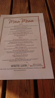 Wheatacre White Lion menu