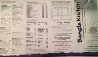 Bangla Kitchen Indian Restaurant And Takeaway Barlestone Nuneaton menu