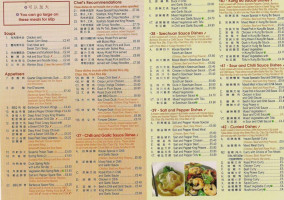Oriental Experience menu