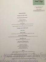 Samuel Pepys menu