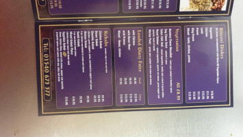 Mehmood's Curry House menu