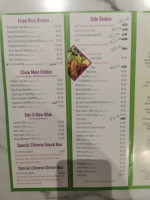 Green Take Away menu