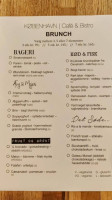 København Café Og Bistro menu