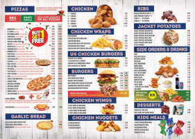 Uk Fried Chicken Pizza menu