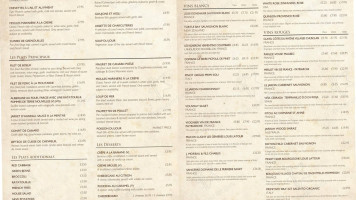 Rustique menu