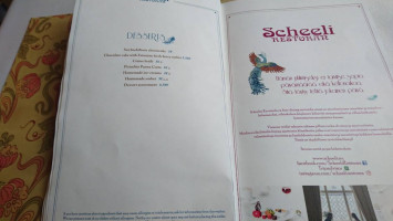 Scheeli Panga Kohvik menu