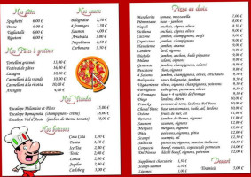 Pizzeria Del Nonno menu