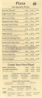 Pie-o-neer Pizza menu