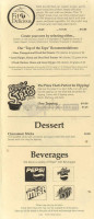 Pie-o-neer Pizza menu