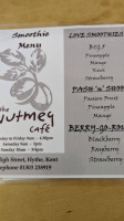 The Nutmeg Cafe menu