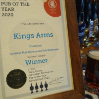 The Kings Arms inside