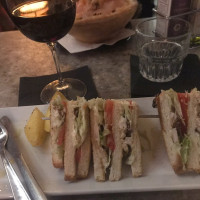 Pigato Milano Clubhouse Sandwich And Fine Drinks food