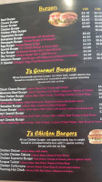 J's Burger Shakes menu