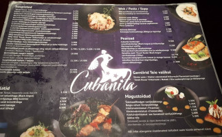 Cubanita menu