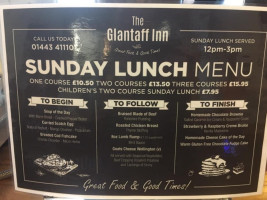 Glantaff Inn menu