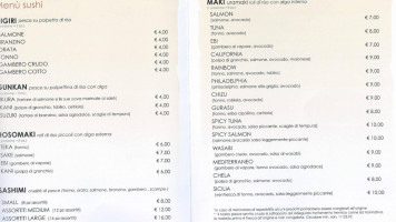 Casa Del Pesce menu
