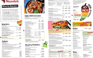 Nando's Metro Centre Qube menu