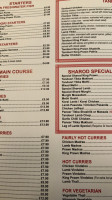 Sharod menu