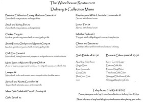 Wheelhouse Snack menu