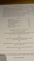 Severn Wye Smokery menu