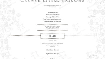 The Tailors Arms menu