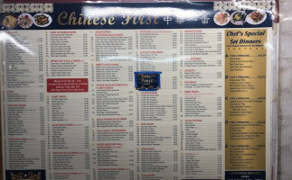 Chinese First Takeaway inside