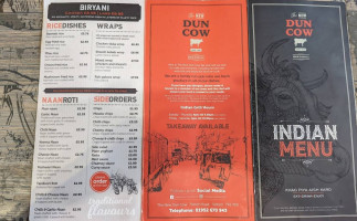 The New Dun Cow And Grill menu