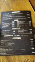 The Vagabond menu