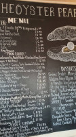 The Oyster Pearl menu
