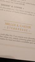 Miller Carter menu