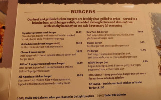 Gordon Arms Pub Grill menu