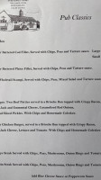 The Kings Arms Haughley menu