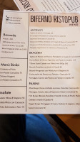 Biferno Ristopub menu